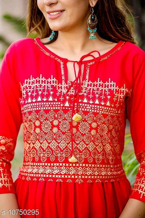 Flared gown kurti uploaded by Gloriouse Collection  on 12/1/2020