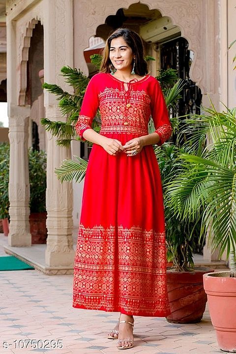 Flared gown kurti uploaded by business on 12/1/2020