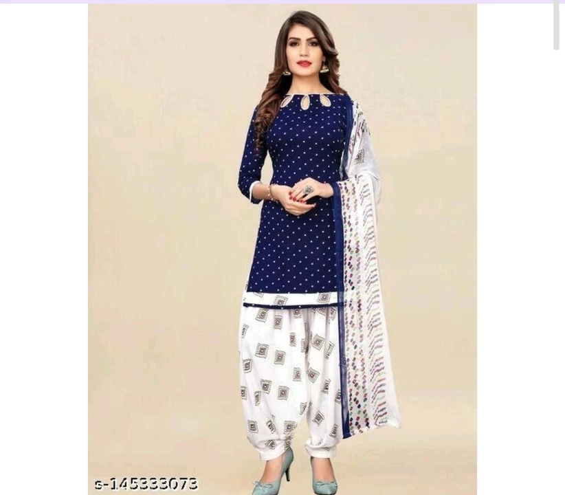 Fancy designer printed unstitched suit for wedding and traditional wear
 uploaded by Fashion house on 8/26/2022