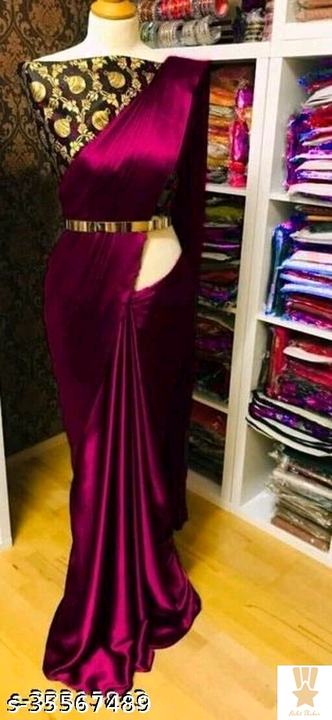 FOR YOU BEST OF SATIN SILK SAREE WITH JACQUARD BLOUSE uploaded by business on 8/26/2022