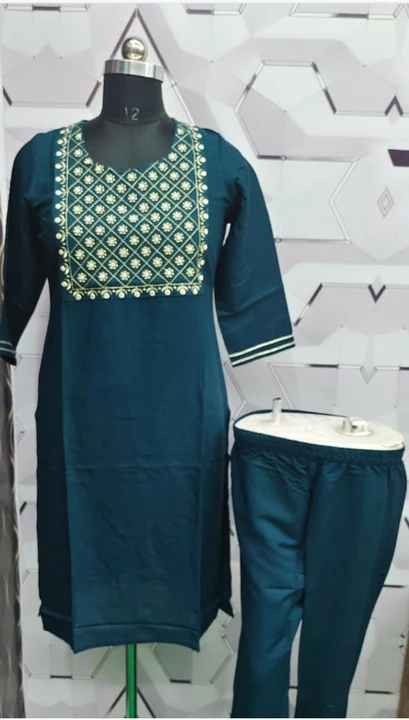 Kurti with pant  uploaded by business on 8/26/2022