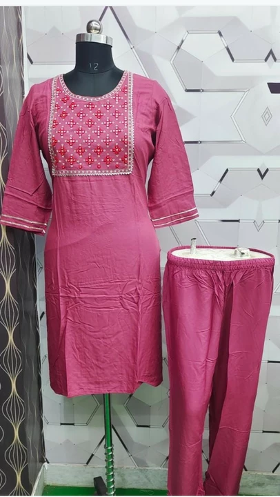 Kurti with pant  uploaded by business on 8/26/2022
