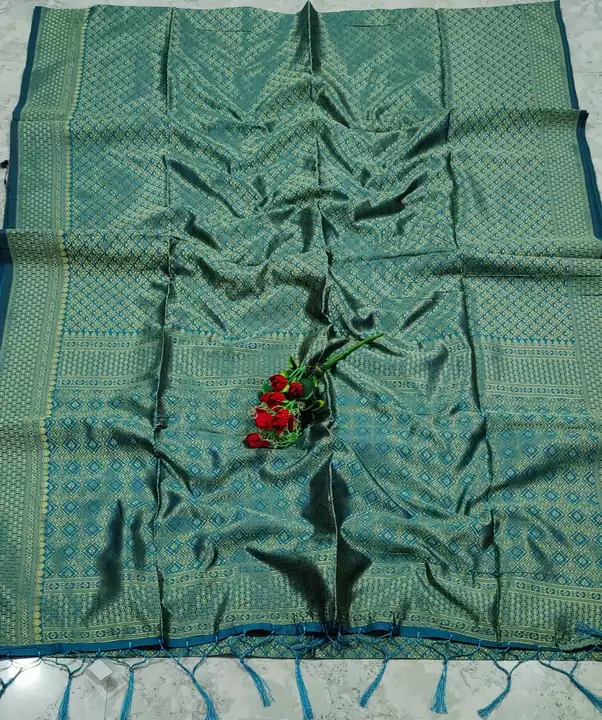 Post image Soft kadambari  lakhobuti silk with blouse Pi's 
*940+$*Mk#wholesale