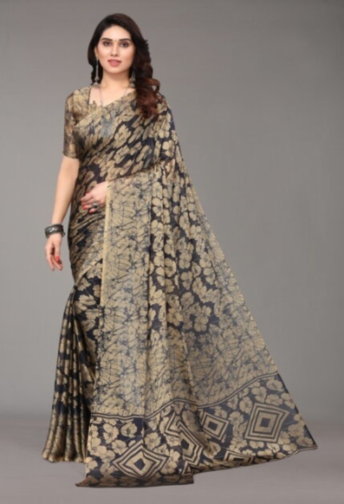 Printed Daily Wear Chiffon Saree uploaded by CRUSH SHOP INDIA on 8/26/2022