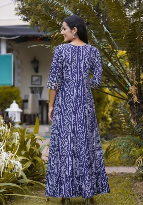 Premium heavy  Rayon gown beautifull embroidery work on yoke and gota work uploaded by business on 8/26/2022