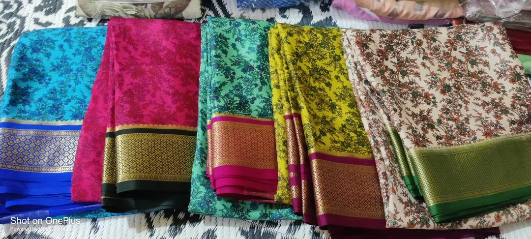 Creep Mysore silk sarees uploaded by business on 8/26/2022