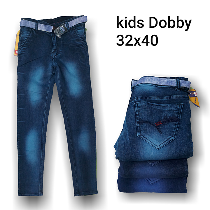 Kids jeans 32x40 china wash uploaded by Way 2 Jeans on 12/2/2020