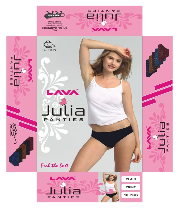 Post image Panties with Plain or print
100% cotton Hosieries