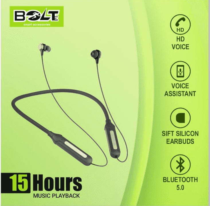 Bolt headphone 15 Hours With 6 month Warranty  uploaded by Shopping Club India on 8/26/2022