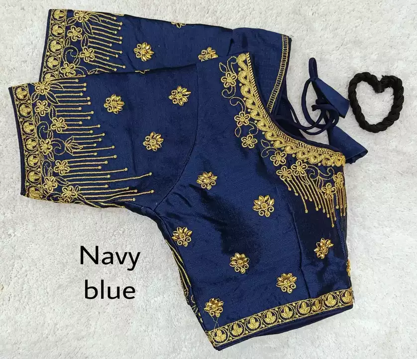 Embroidered saree blouse uploaded by Advance Fashion Technology pvt ltd on 8/27/2022