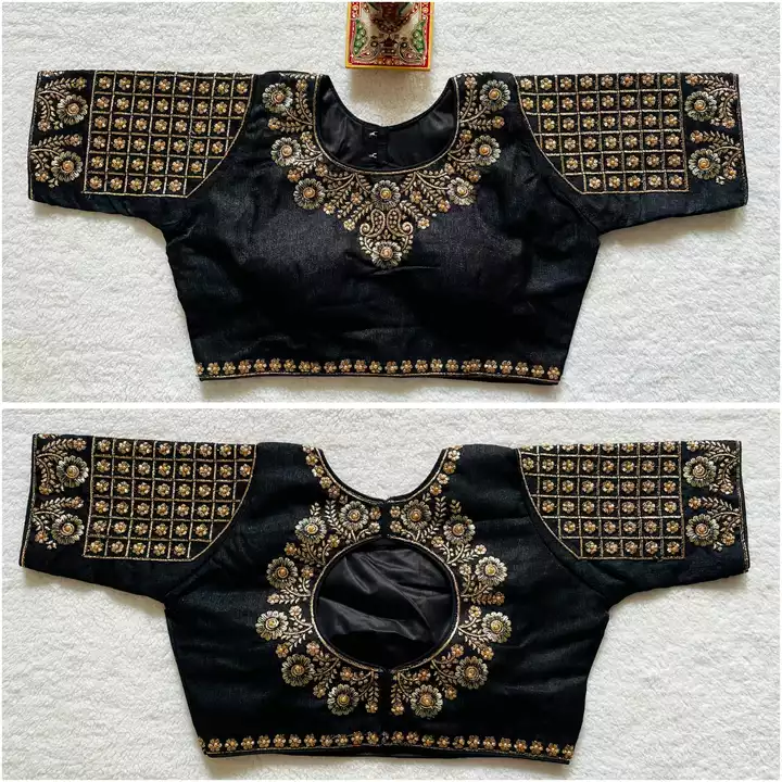 Product image with price: Rs. 400, ID: heavy-embroidery-silk-blouse-8cdecfda