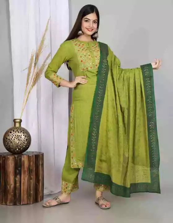 Post image Odwitiya Refined Women Dupatta SetKurta Fabric: RayonBottomwear Fabric: RayonSleeve Length: Three-Quarter SleevesPattern: SolidSet Type: Kurta with Dupatta and BottomwearStitch Type: Stitched
Sizes: M, L, XL, XXL
RATE - 969*(Cash on Delivery Available)Free Shipping
 #fashion #kurti #clothing #instafashion #dresses #dressstyle #designerkurti #kurticollection #suits #indianfashion #kurtilover #ethnicwear #indianwear #partywear #kurtis #cottonkurti #onlineshopping #style #sarees #saree #southindianstyle