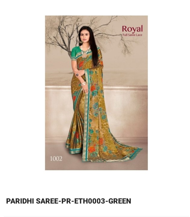 Paridhi sarre pr eth0003 green uploaded by Dhansri wondar rcm business shop on 8/27/2022