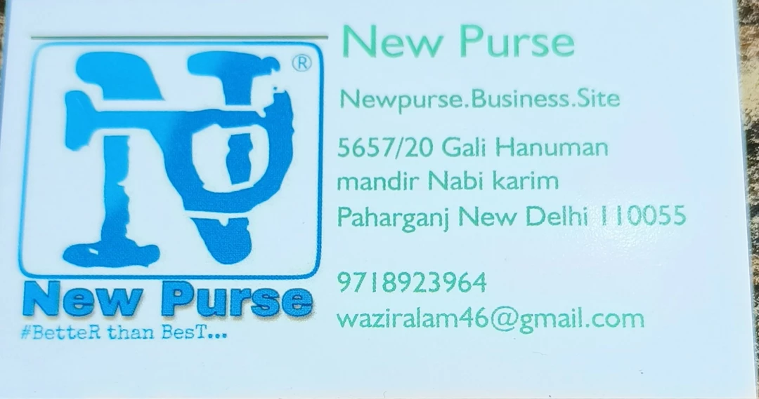 Visiting card store images of New purse