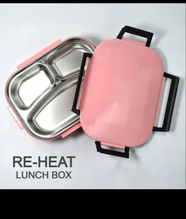 LUNCH BOX FOR KIDS AND ADULTS, STAINLESS STEEL LUNCH BOX WITH 3 COMPARTMENTS. uploaded by H&K INTERNATIONAL on 8/27/2022