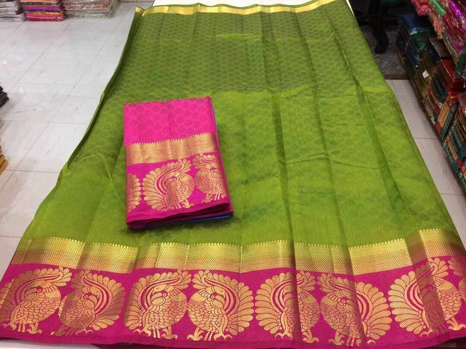Kanjeevaram silk saree  uploaded by Bholebaba creation on 8/27/2022