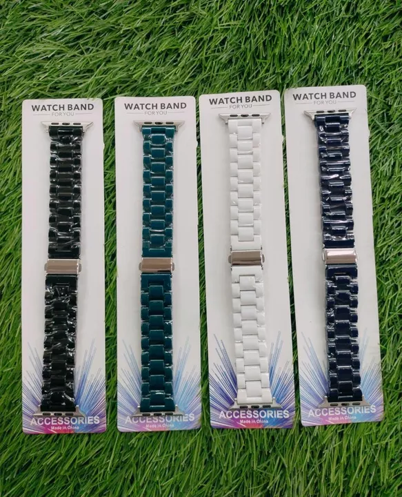 42/44/45 MM CERAMIC METAL FANCY BELT AVAILABLE IN 4 COLORS BLACK GREEN BLUE WHITE ONLY RS 230 😍😍 uploaded by KPtech Mobile Accessories on 8/27/2022