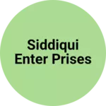 Business logo of Siddiqui enter prises
