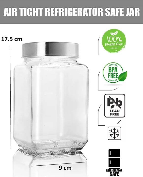 Cubical Glass Jar 1000 Ml uploaded by Clockwork studio on 8/27/2022