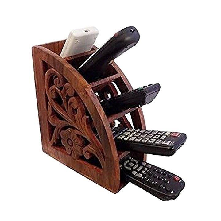 Product image with price: Rs. 325, ID: anchgorh-wooden-remote-control-stant-with-5-rack-6287638a