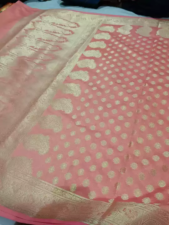Banarsi zari buti cotton sarees uploaded by business on 8/27/2022
