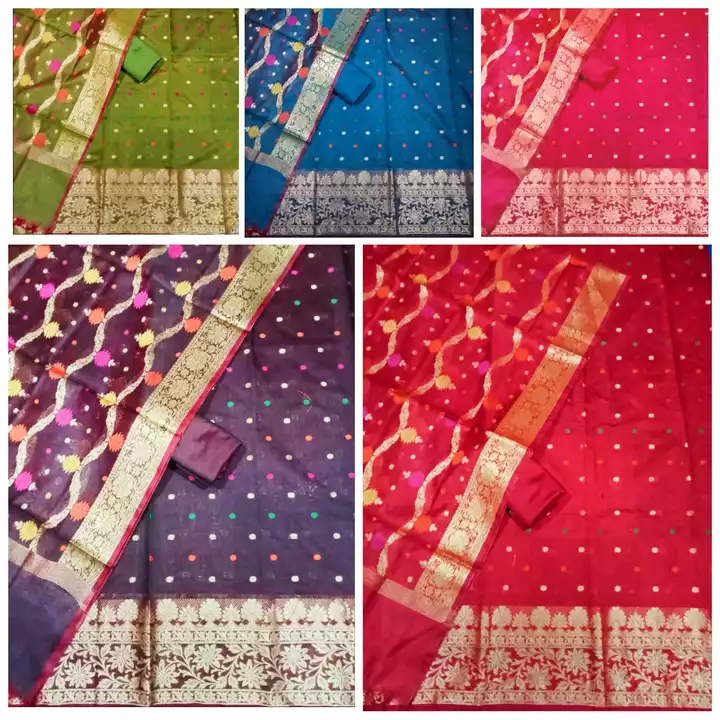 Banarasi Cotton silk suit 3pcs. Unstiched uploaded by AAISH FAB on 8/27/2022