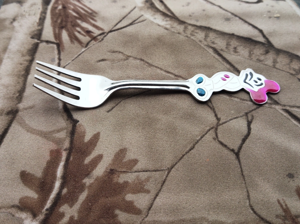 Stainless Steel cartoon design fork spoon uploaded by business on 8/28/2022