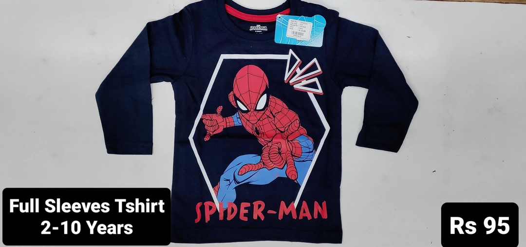 Spiderman Marvel Charachter Tshirts uploaded by Charu Exports on 8/28/2022