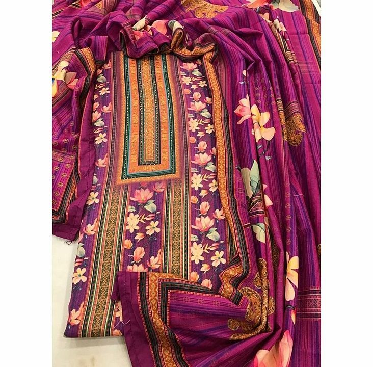 Beautiful Pashmina Suits 🌸
Kashmiri print pashmina shirt , with Swarovski work
Pashmina self printe uploaded by business on 12/3/2020