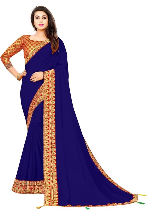 Avsar Trendz Designer Maharani Jacquard Lace Saree uploaded by business on 8/28/2022