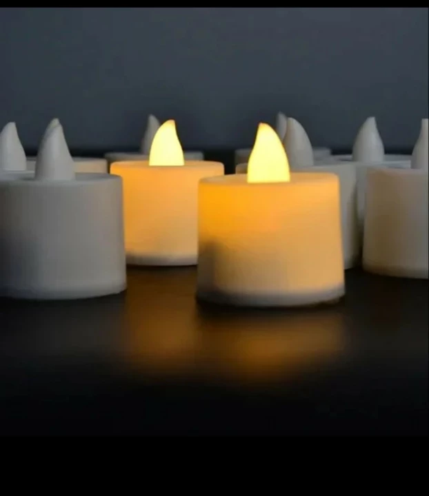 FESTIVAL DECORATIVE - LED YELLOW TEALIGHT CANDLES (WHITE, 10 PCS) WITH CONTAINER uploaded by H&K INTERNATIONAL on 8/28/2022