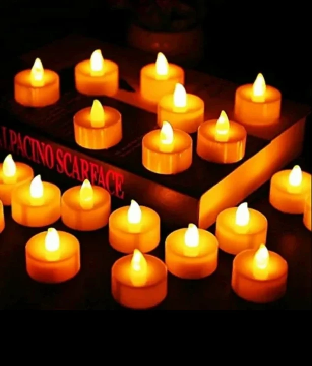 FESTIVAL DECORATIVE - LED YELLOW TEALIGHT CANDLES (WHITE, 24 PCS) uploaded by business on 8/28/2022