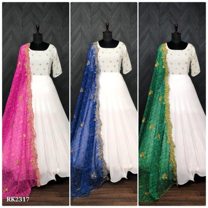 Gown with Dupptta🥳🥳 festival collections uploaded by Fashion fabric on 8/28/2022