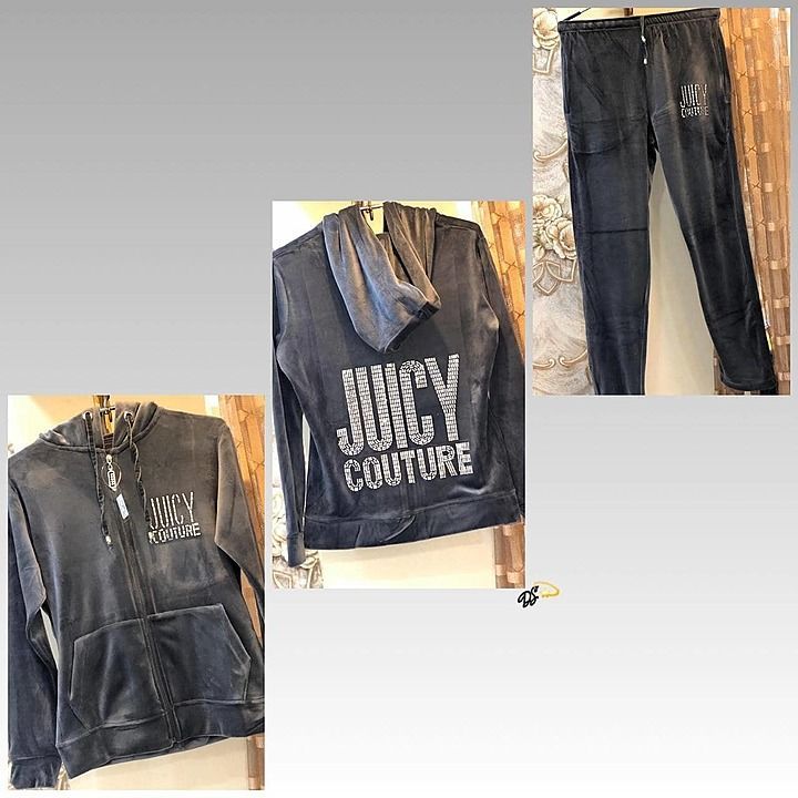 Post image Hey check out my new collection 
❤️Juicy Couture Velvet Tracksuits In Stock❤️
Perfect For Winters 
Full Sleeves 
With Lowers Have Pockets 
PREMIUM QUALITY 🤩
FABRIC: VELVET 

🌵SIZE:  M-36 L-38 XL- 40 XXL-42❄️
