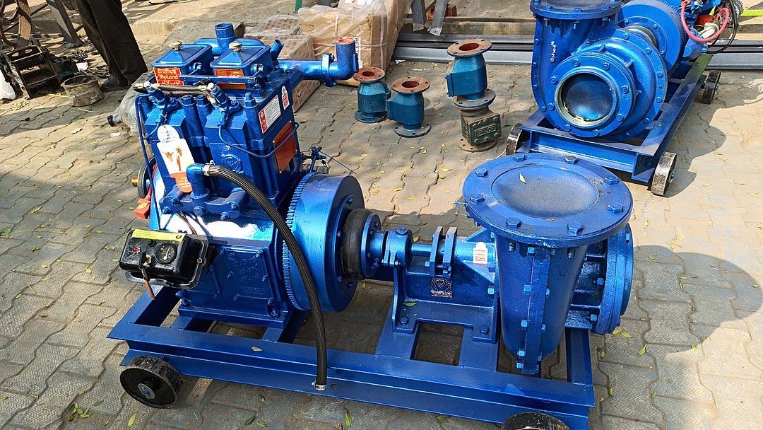 Pumping set 30 hp 200/200 self start fitted on trolly. 
All types of pumping sets uploaded by Nand Lal Ram Sawarup on 12/3/2020