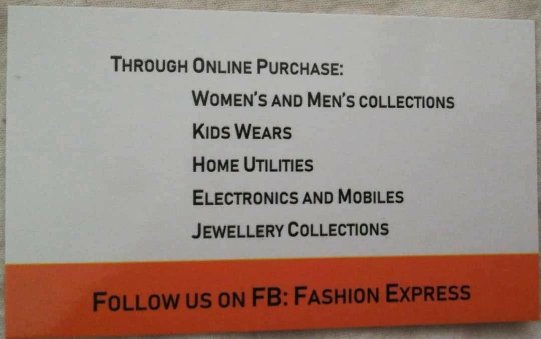 Visiting card store images of SS fashions