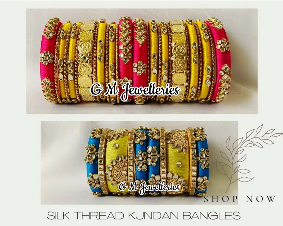 Silk Thread Lakshmi Coin Bangles  uploaded by business on 8/29/2022