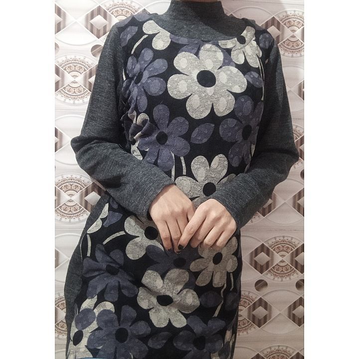 Grey Floral Dress  uploaded by business on 12/4/2020