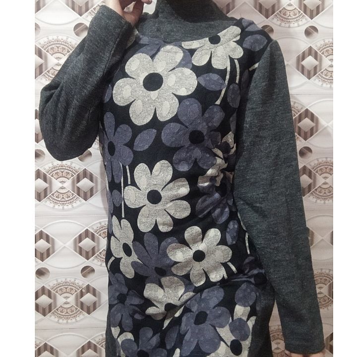 Grey Floral Dress  uploaded by Vastar4You on 12/4/2020