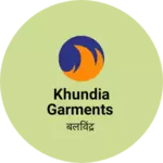 Business logo of Khundia garments
