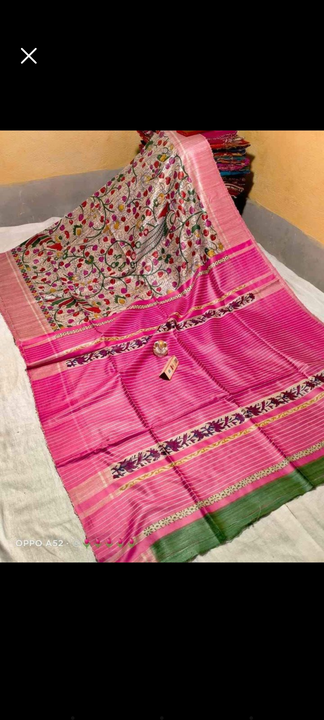 Post image All types available tussar ghicha silk saree manufacture contact my WhatsApp no 8084745428