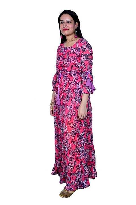 Maravillesa stylished long dori gown with umbrella sleeves uploaded by Radhe krishna clothing on 12/4/2020