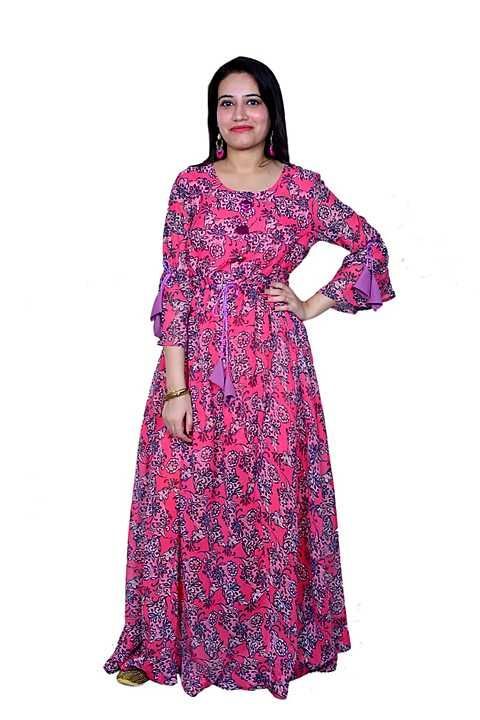 Maravillesa stylished long dori gown with umbrella sleeves uploaded by Radhe krishna clothing on 12/4/2020