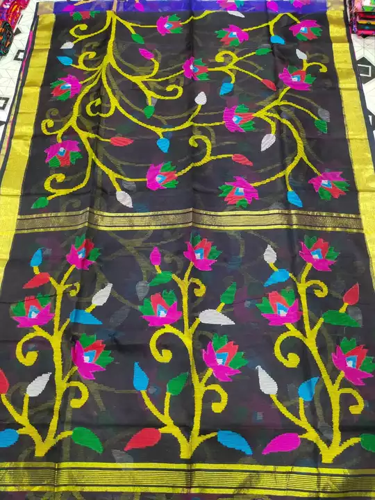 Moslin Hand woark saree uploaded by business on 8/29/2022