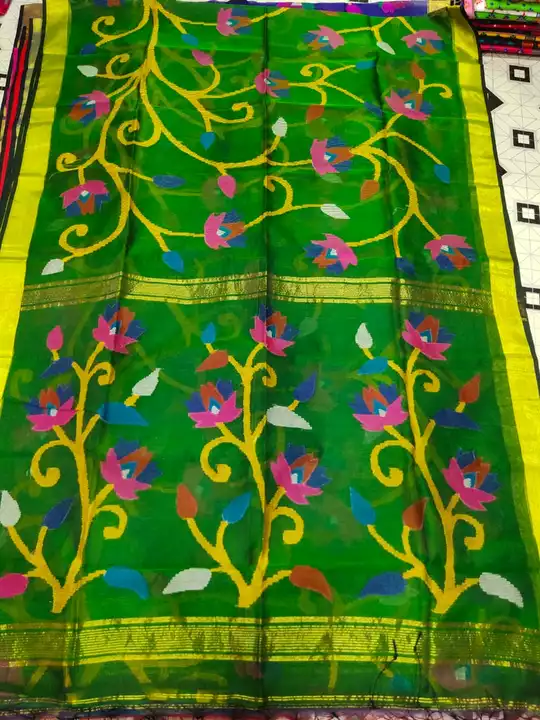 Moslin Hand woark Saree uploaded by business on 8/29/2022