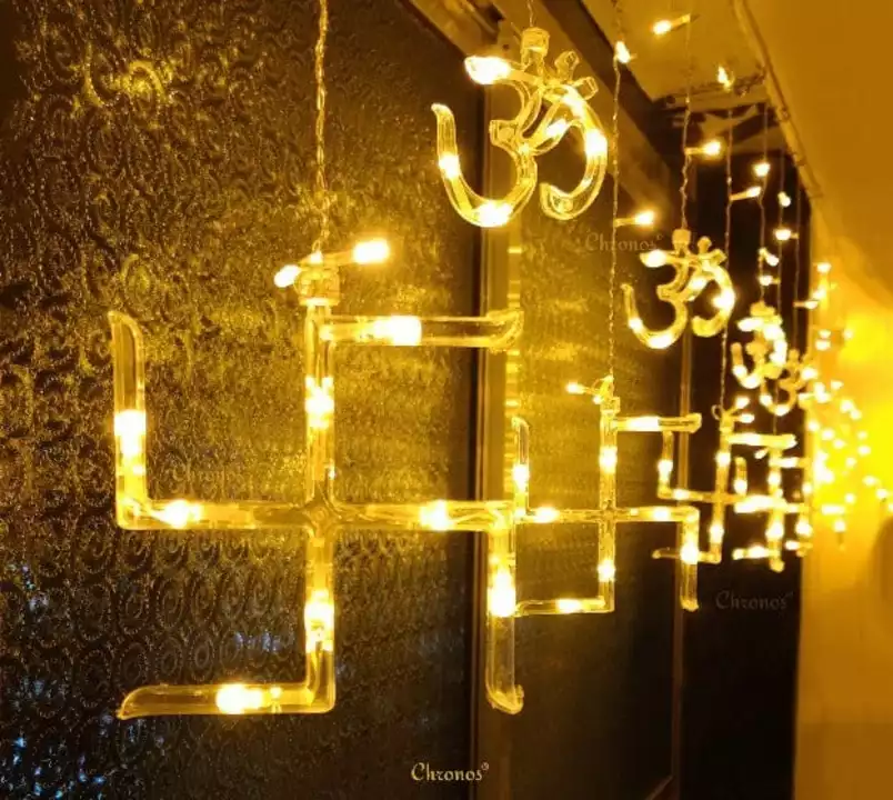Om swastik curtain lights  uploaded by The Diva Collection on 8/29/2022