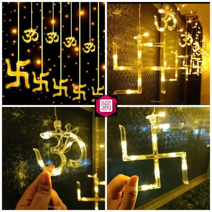 Om swastik curtain lights  uploaded by The Diva Collection on 8/29/2022