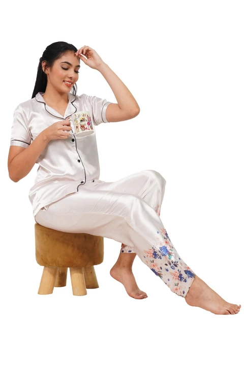 Floral printed Satin nightwear for women  uploaded by business on 8/29/2022