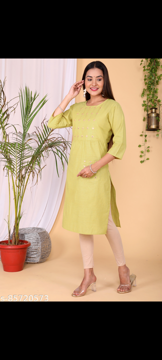 Cotton embroidered kurta only  uploaded by business on 8/30/2022