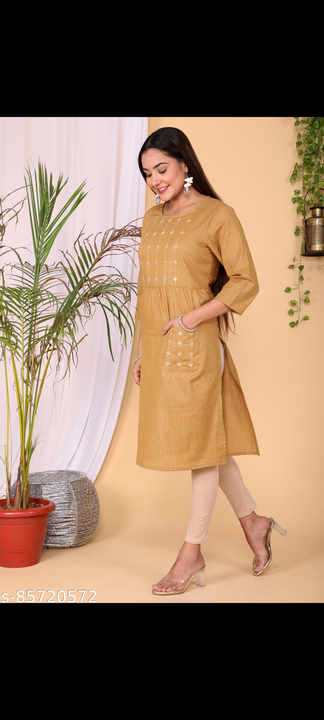 Cotton embroidered kurta only  uploaded by business on 8/30/2022